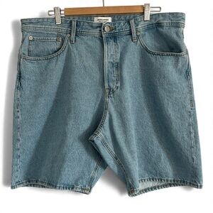Jack & Jones Light Blue Loose Jean Shorts